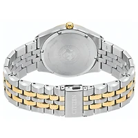 Citizen Men`s Corso Two Tone Stainless Steel Watch In Blue Dial | BM73