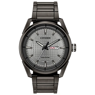 Citizen Drive Men's Eco-Drive Watch In Gray Ion Plated Stainless Steel