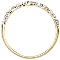 Diamond Twist Anniversary Ring 14K Yellow Gold (0.15ct tw)
