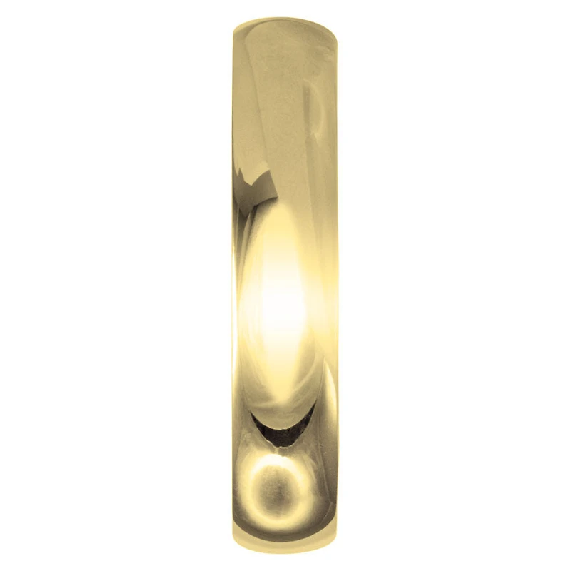 Low Dome Comfort Fit Wedding Band 14K Yellow Gold (4MM)