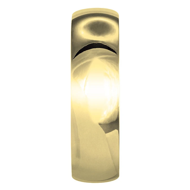 Low Dome Comfort Fit Wedding Band 14K Yellow Gold (6MM)