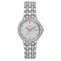 Citizen Women's Silhouette Crystal Eco-Drive Stainless Steel Watch | E