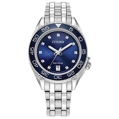 Citizen Eco-Drive Carson Ladies Blue Dial Watch | FE6160-57L