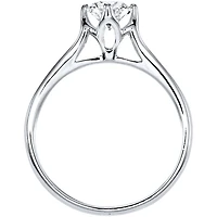 Lumina Ideal Cut Diamond Magnolia Solitaire Engagement Ring