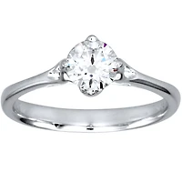 Lumina Ideal Cut Diamond Magnolia Solitaire Engagement Ring