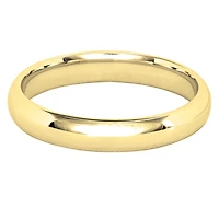 Low Dome Comfort Fit Wedding Band 14K Yellow Gold (3MM)