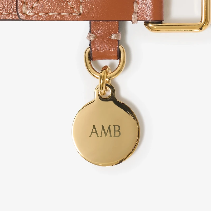 Check Dog Collar in Archive beige/briar brown - Women