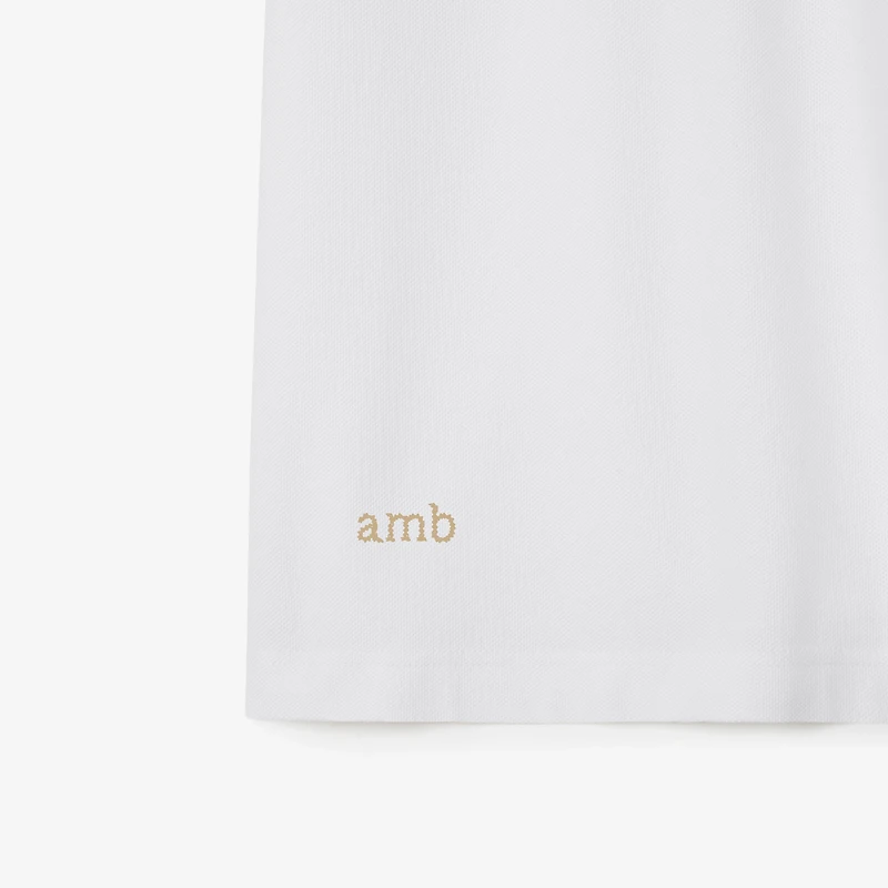 Check Collar Cotton Polo Shirt in White - Men | Burberry® Official