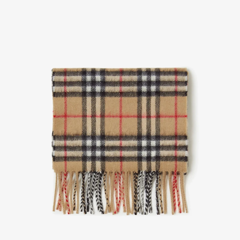 Check Cashmere Scarf in Archive beige - Children | Burberry® Official