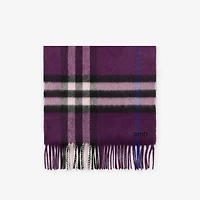 Check Cashmere Scarf in Pansy | Burberry® Official