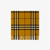 Wide Check Cashmere Scarf in Teak | Burberry® Official