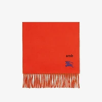 Reversible Cashmere Scarf in Tomato/squash | Burberry® Official
