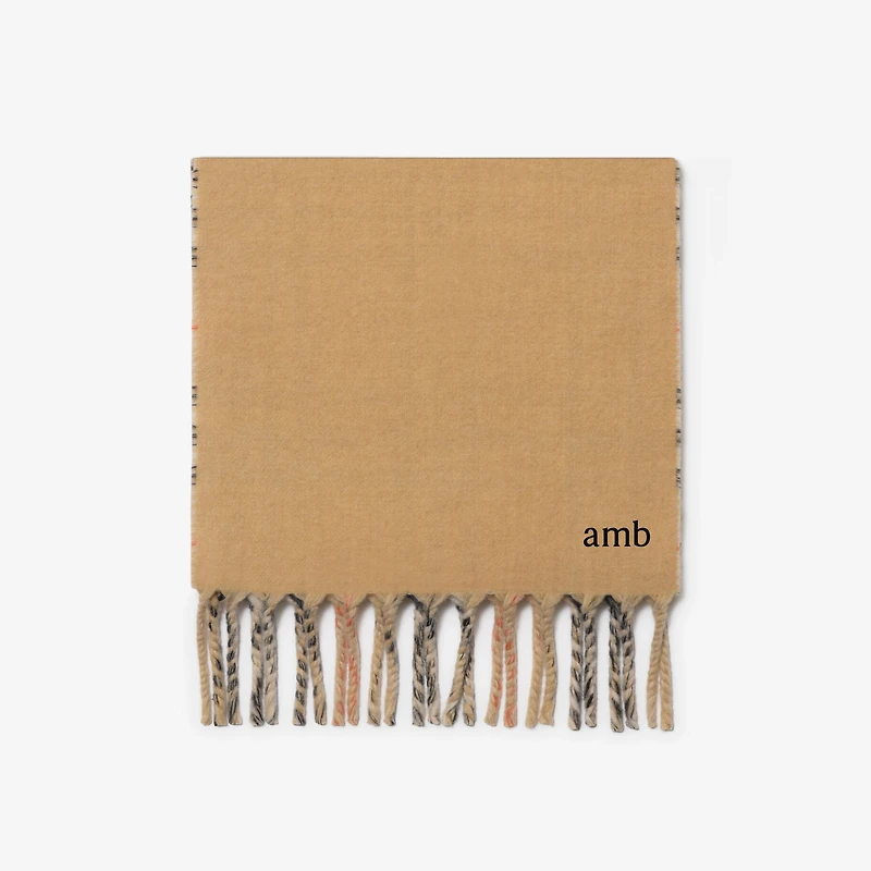 Reversible Knight Stamp Scarf in Sand | Burberry® Official