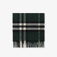 Check Cashmere Scarf in Anchor | Burberry® Official