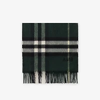 Check Cashmere Scarf in Anchor | Burberry® Official