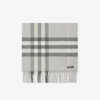 Check Cashmere Scarf in Mitten | Burberry® Official