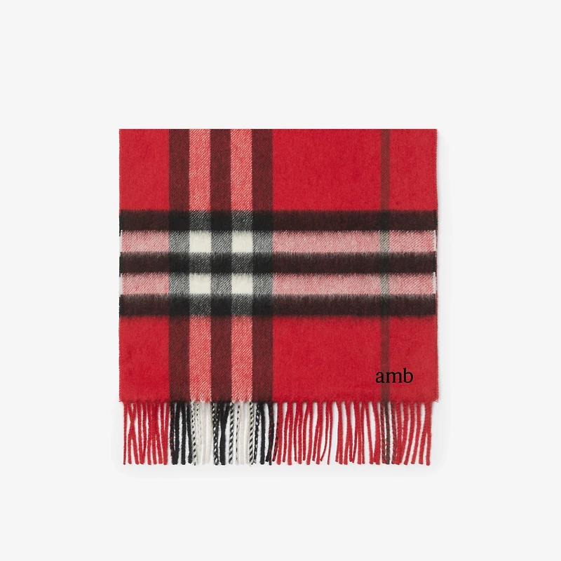 Check Cashmere Scarf in Post | Burberry® Official