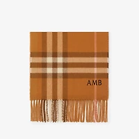 Check Cashmere Scarf in Squash | Burberry® Official