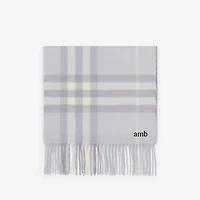 Check Cashmere Scarf in Mist | Burberry® Official