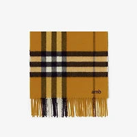 Check Cashmere Scarf in Teak | Burberry® Official
