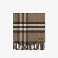 Reversible B Shield Cashmere Scarf in Vole brown | Burberry® Official
