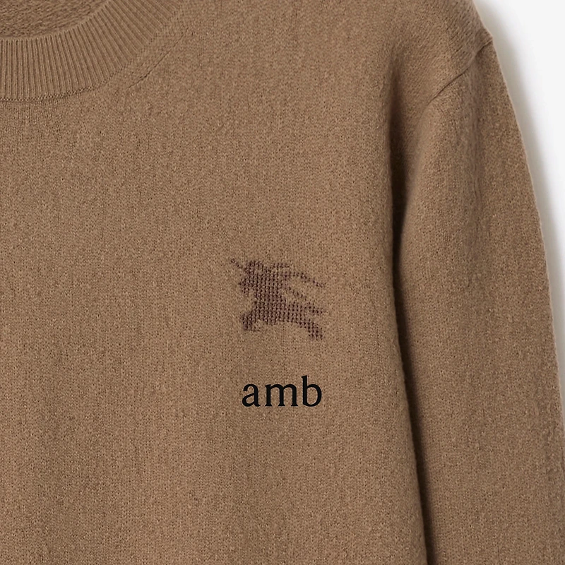 Wool Sweater in Camel - Men | Burberry® Official