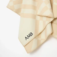 Check Wool Cashmere Cape in Calico beige | Burberry® Official