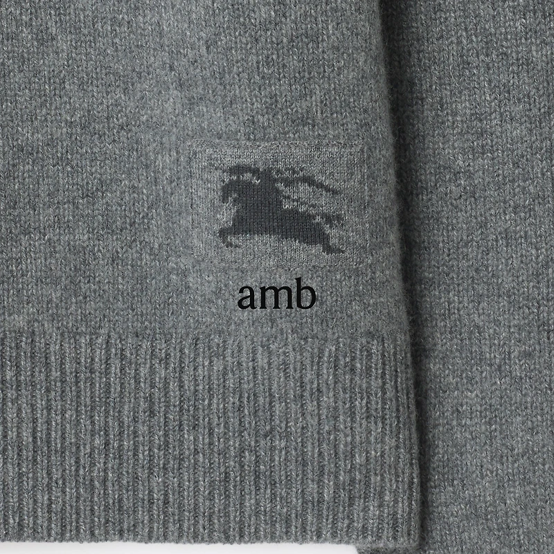 Cashmere Sweater in Grey - Men | Burberry® Official