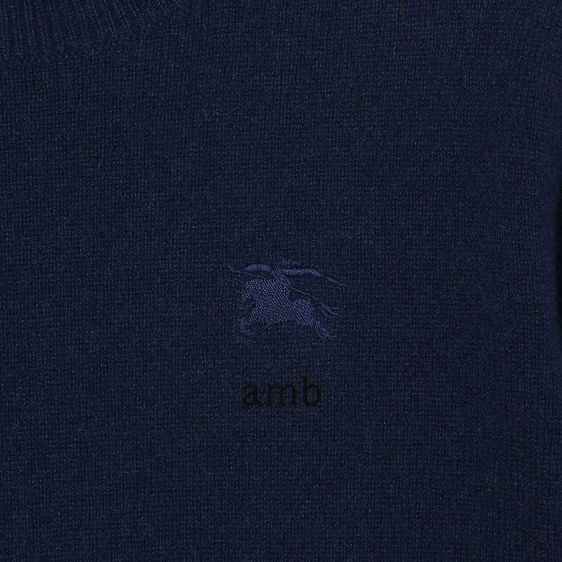 Cashmere Sweater in Navy | Burberry® Official