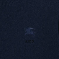 Cashmere Sweater in Navy | Burberry® Official