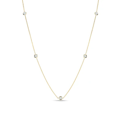 DIAMONDS BY THE INCH 5 STATION NECKLACE