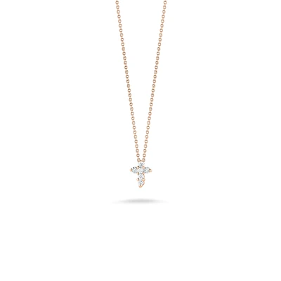 TINY TREASURES DIAMOND BABY CROSS NECKLACE