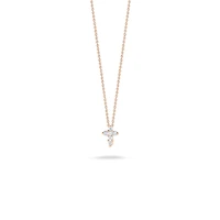 TINY TREASURES DIAMOND BABY CROSS NECKLACE