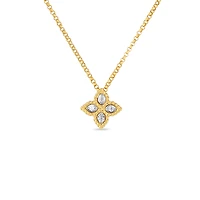 PRINCESS FLOWER SMALL DIAMOND NECKLACE