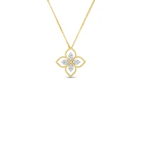 PRINCIPESSA LARGE DIAMOND FLOWER NECKLACE