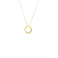 LOVE IN VERONA CIRCLE OF LIFE DIAMOND FLOWER NECKLACE
