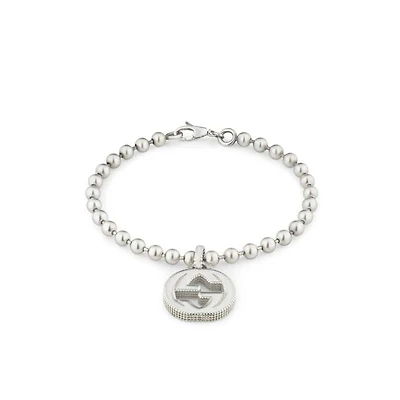 Boule Interlocking G Bracelet in Sterling Silver