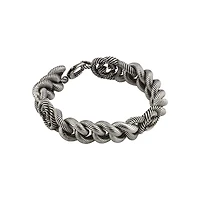 Interlocking G Gourmette Bracelet in Sterling Silver