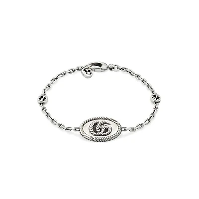 GG Marmont Double G Bracelet in Sterling Silver