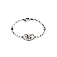 GG Marmont Double G Bracelet in Sterling Silver