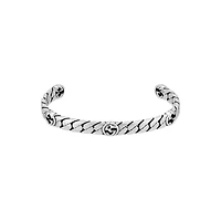 Interlocking G Wide Bracelet in Sterling Silver
