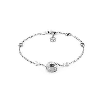 Icon Charm Bracelet in 18kt White Gold