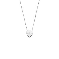 Trademark Heart Pendant Necklace in Sterling Silver