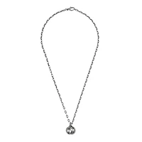 Interlocking G Pendant Necklace in Sterling Silver