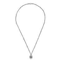 GG Marmont Pendant Necklace in Sterling Silver