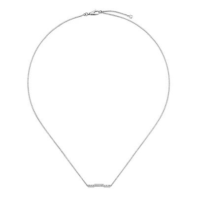 Link to Love Necklace in 18kt White Gold with Diamonds