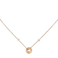 Icon Heart Pendant Necklace in 18kt Pink Gold