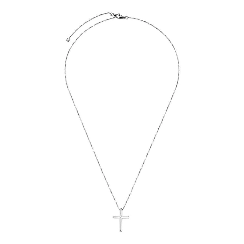 Link to Love Cross Pendant Necklace in 18kt White Gold