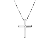 Link to Love Cross Pendant Necklace in 18kt White Gold