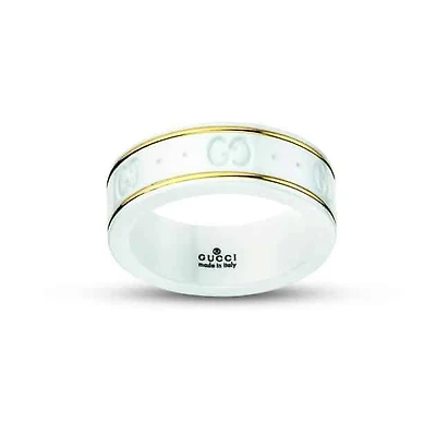 Icon Thin Band in 18kt Yellow Gold with Zirconia